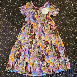 Girls‎ Showstoppers Bamboo Rapunzel Tangled Dress Inspired size 7/8 NWT